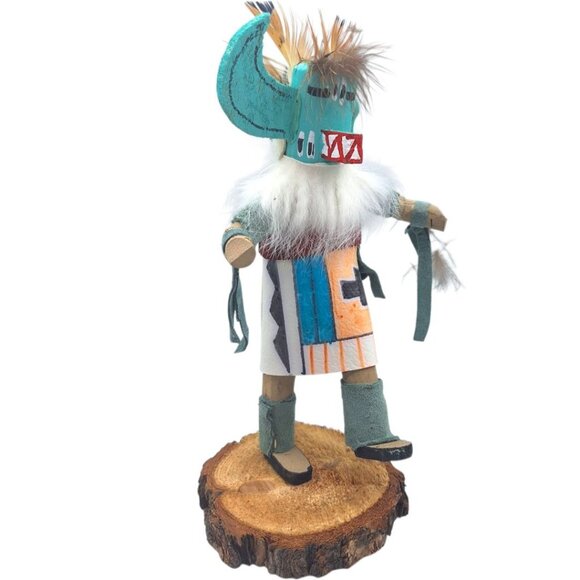 Kachina Handmade Doll Signed 7 Inch Star Whipper AM Native American Indian Art‎ - Picture 1 of 12